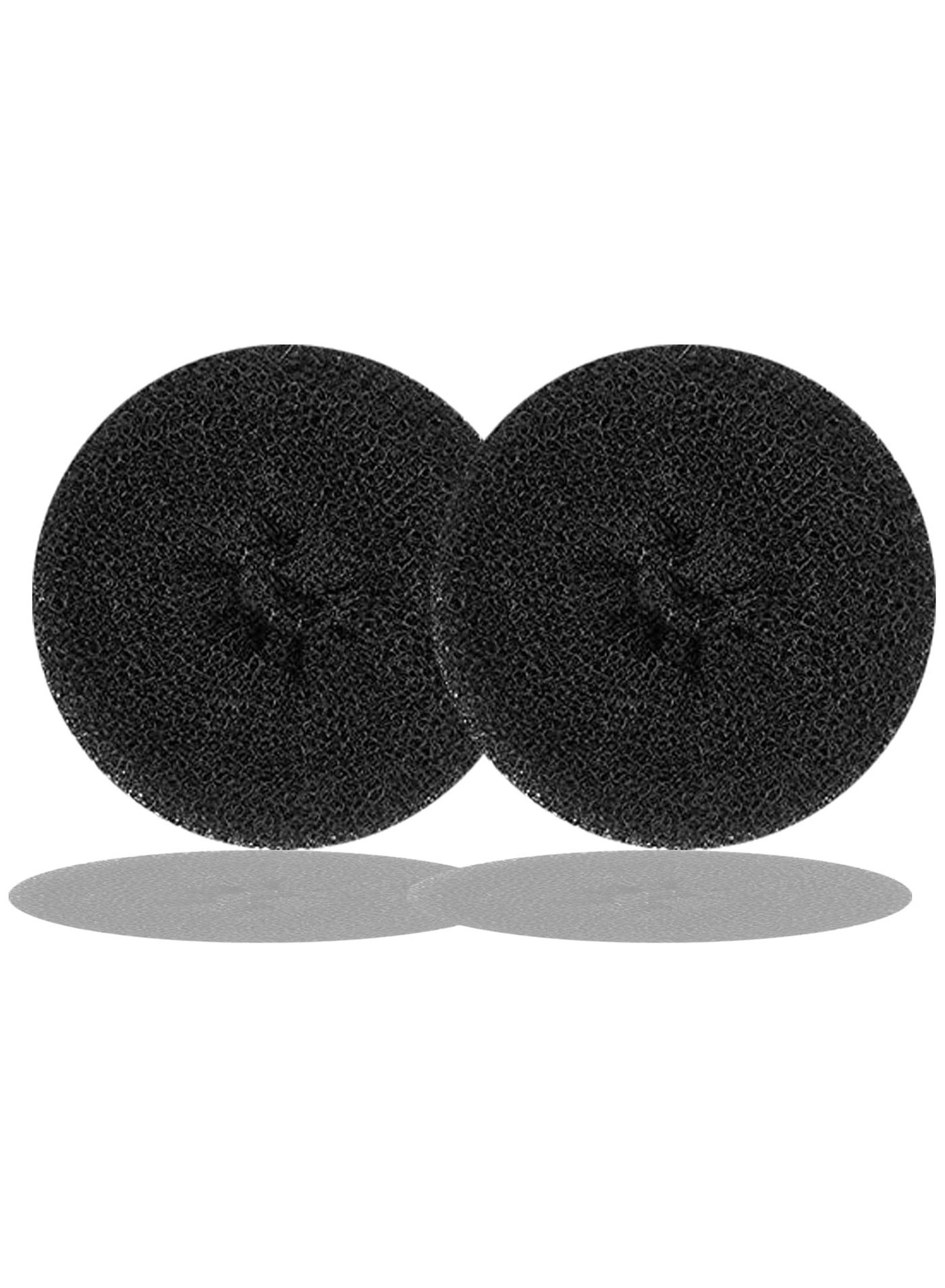 2 Large pesc Hair Donut Bun Maker For Dark Hair Black
