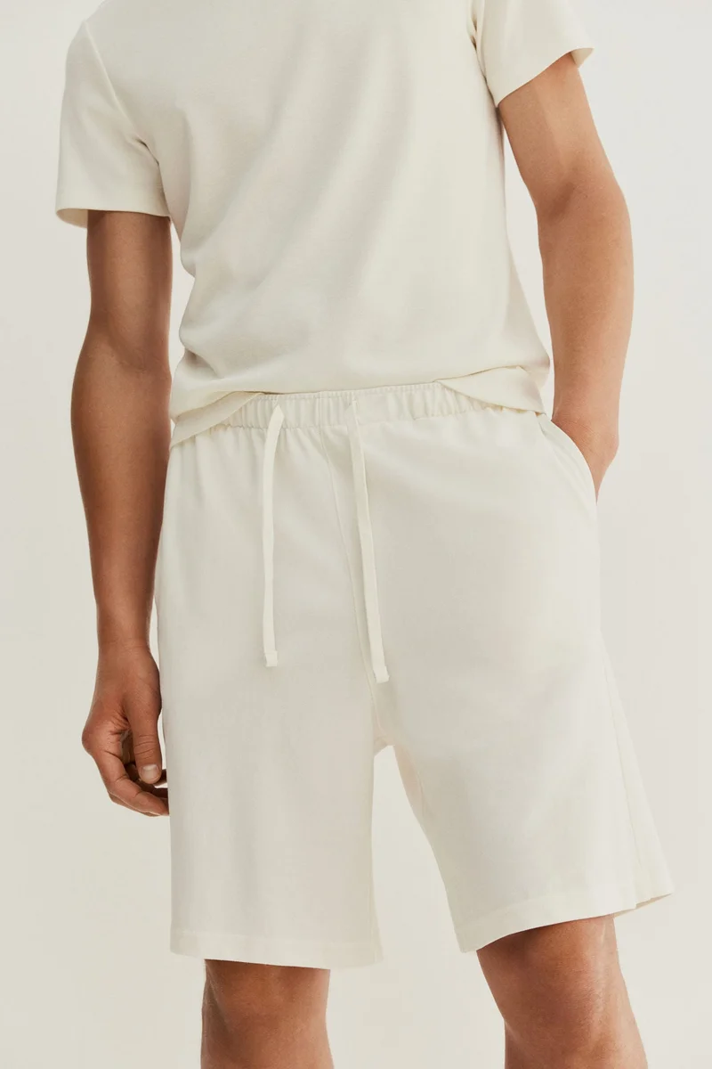H&M Relaxed Fit Knee-length piqué shorts