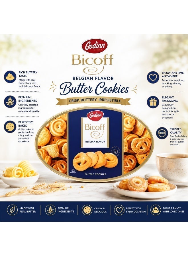 Godinn Bicoff Belgian Flavor Butter Cookies 100g - Image 4