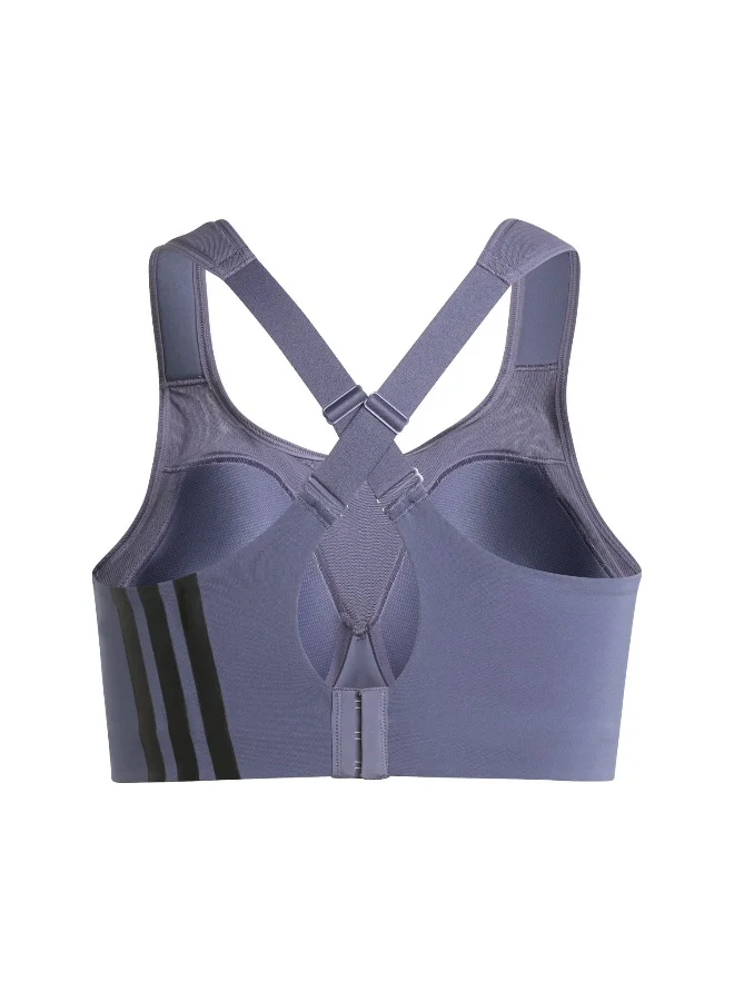 adidas Adidas Tlrdim Hs Bra Purple Workout Bra - High Support Bra For Women