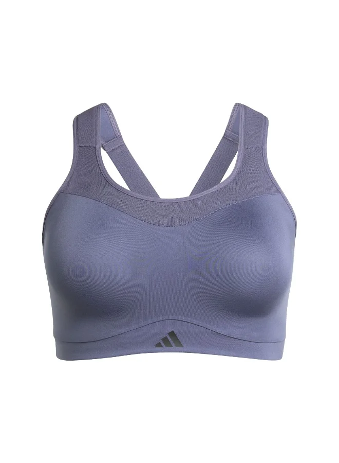 adidas Adidas Tlrdim Hs Bra Purple Workout Bra - High Support Bra For Women