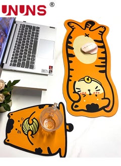UNUNS 2-in-1 Cute Gaming Mouse Pad,Kawaii Cat Anime Mouse Mat, Extended Large Mouse Mat And Small Mousepad,Nonslip Rubber Base,Keybord Desk Pad For Office Home,Stitched Edges Mice Pad For Girls Women  - Image 5
