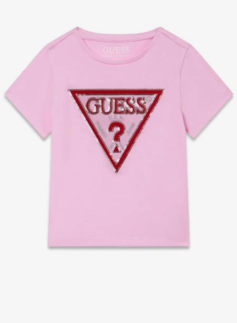 جس تيشيرت أطفال برقبة دائرية برسومات - Image 1