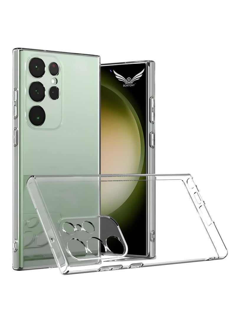 BORTONY Samsung Galaxy S24 Ultra Case 6.8 inch Soft Flexible TPU Shockproof Transparent Slim Fit Protective Back Cover for Samsung Galaxy S24 Ultra  - Image 1