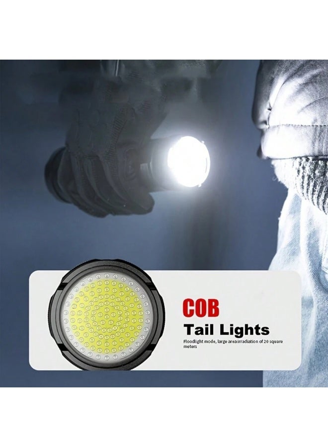Relex Powerful Led Flashlights, Flashlight Lanterns,Tactical Flash Light, Built-in 15000Mah Battery Long Range Spotlights, Torch Emergency Light With COB Light - Image 5