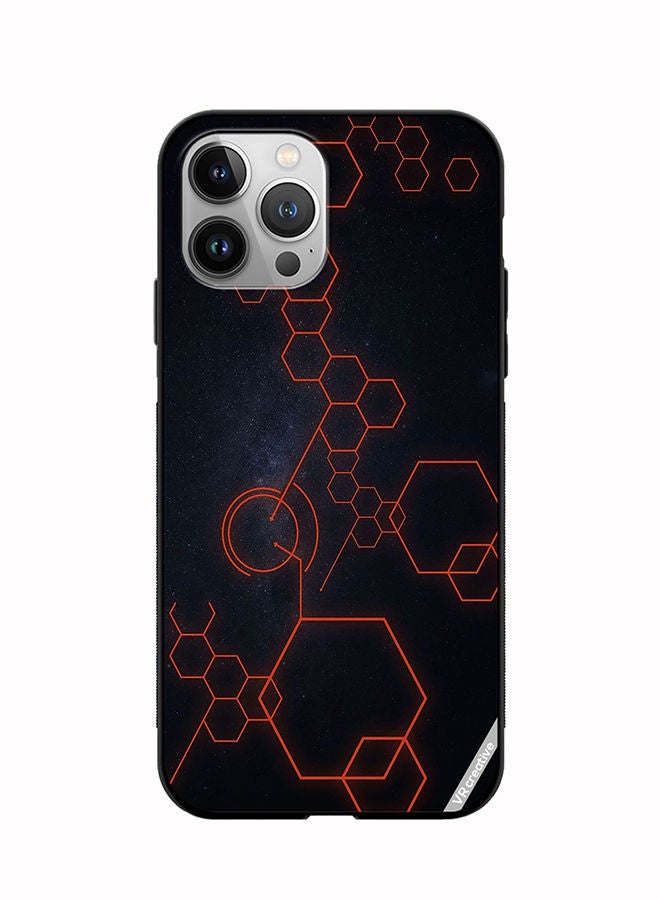 VR CREATIVE Protective Case Cover For Apple iPhone 11 Pro Max Abstract Hexagon Design Multicolour - Image 1