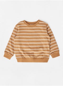 Kids Stripe Long Sleeve Sweatshirt