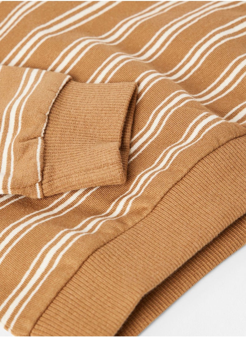 NAME IT - Kids Stripe Long Sleeve Sweatshirt - Image 1