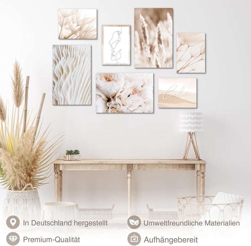 Novart Boho Pampas Grass Wall Picture Set - Image 2