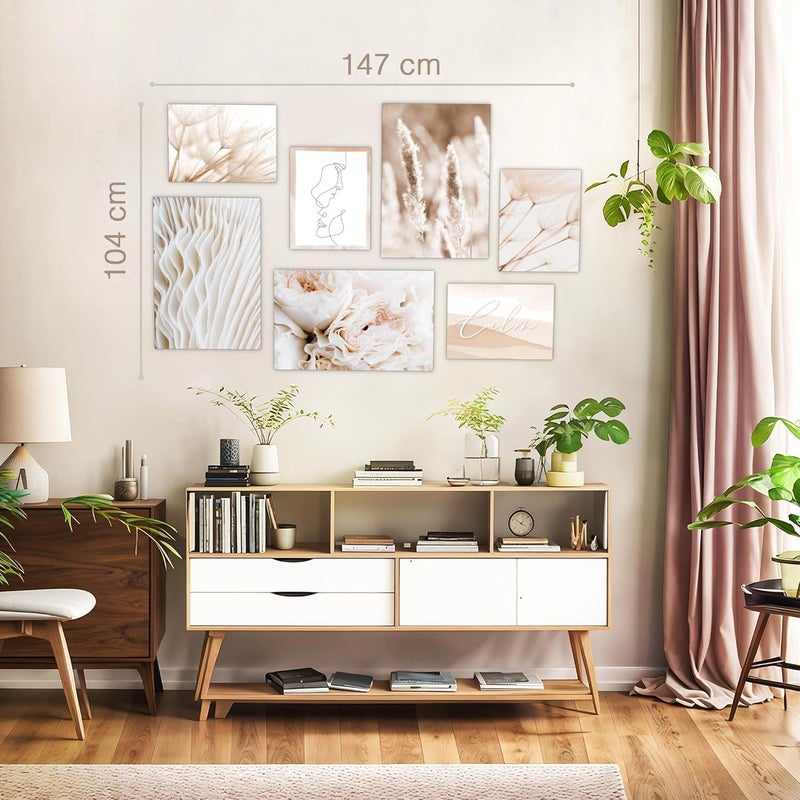 Novart Boho Pampas Grass Wall Picture Set - Image 3