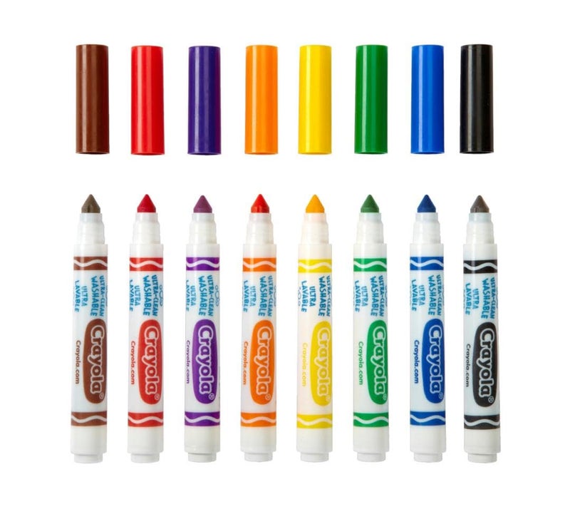 Crayola Broad Line Washable Markers - 200ct, Bulk Markers for Kids, 8 Assorted Colors, School Classroom Arts & Crafts Supplies for Teachers, Ages 3, 4, 5 - Image 4