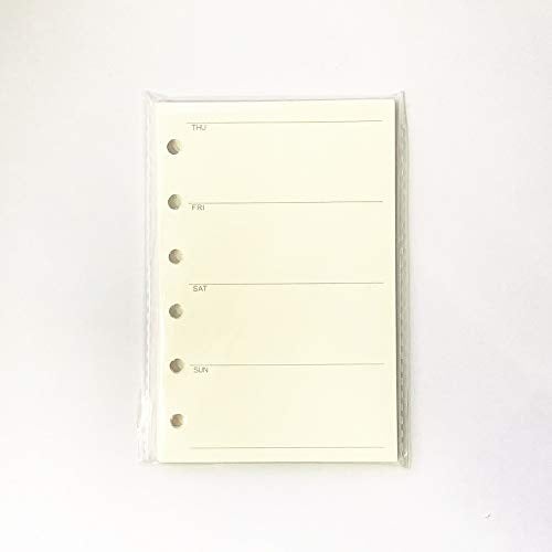 Harphia A7 Planner Refill, A7 Agenda Refill for Filofax,6 Hole/100gsm,4.84 x 3.23'', Harphia(Weekly Plan) - Image 5