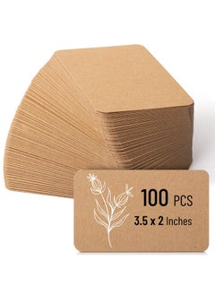 Kraft Mini Note Cards 3.5”X2.1” 100 Pack Blank Business Cards Small Note Cards Small Blank Cards Mini Blank Cards Small Notecards Business Cards Blank Kraft Paper Business Cards