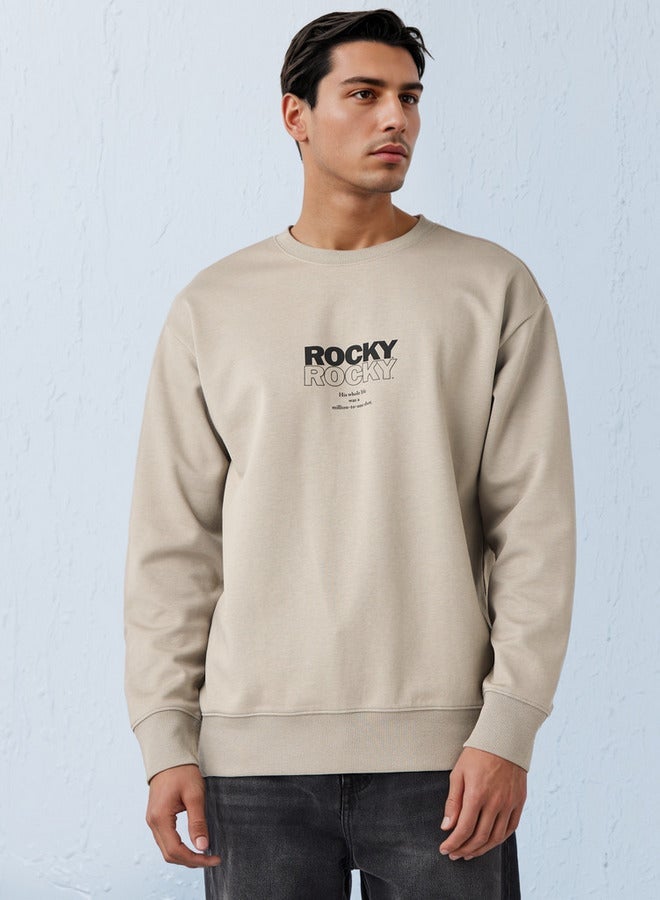 SP Characters Rocky Balboa Print Sweatshirt - Image 1