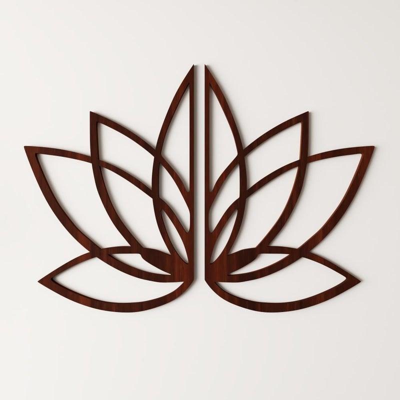 ماركتنا لوحة ديكور خشبية بتصميم زهرة الاوركيد بمقاس 70×51 سم - Image 2