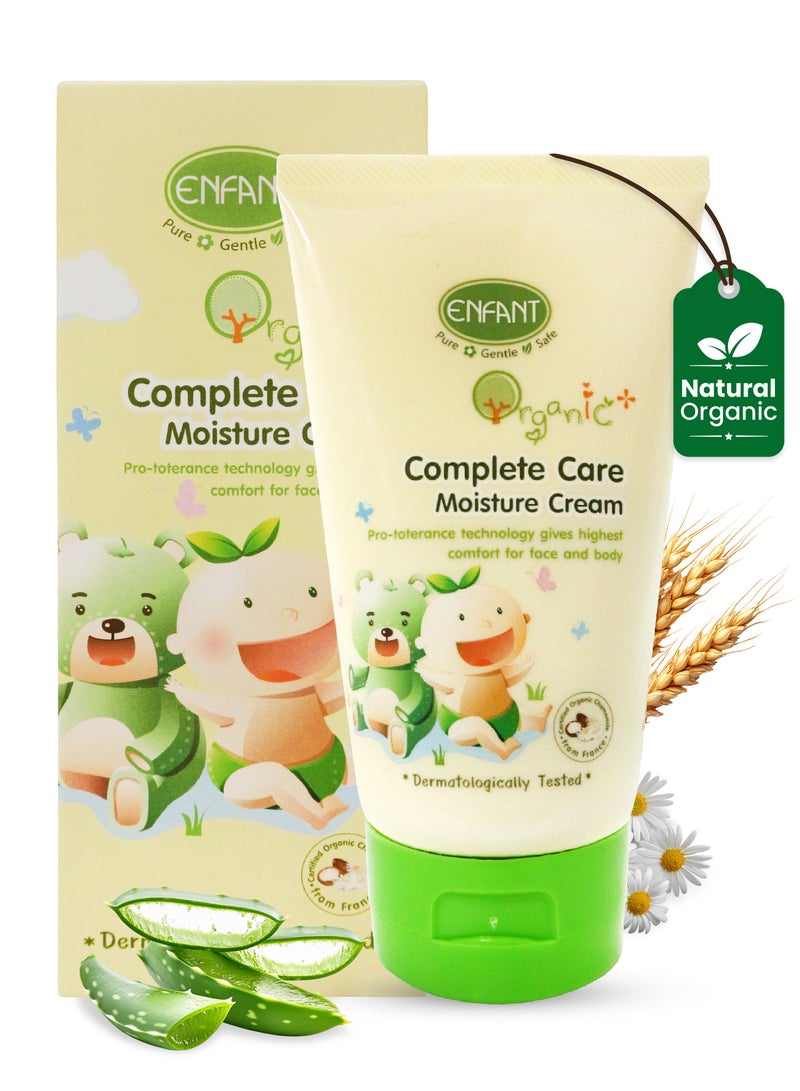 Enfant Organic Plus Complete Care Moisture Cream 100ML Fragrance-Free Baby Cream for Diaper Rash & Dry Skin, Paraben & Alcohol Free, Gentle Newborn Moisturizer - Image 1