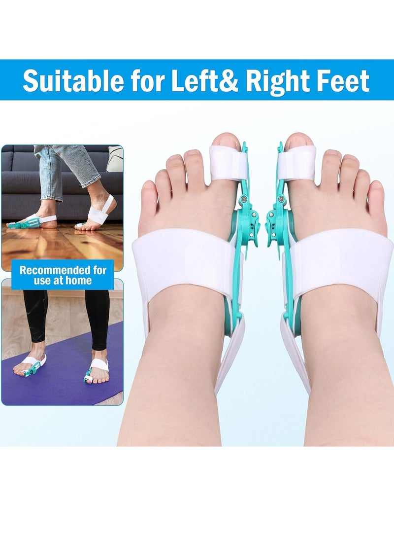 Bunion Corrector for Women & Men, Big Toe Adjustable Knob Bunion Splint for Bunion Relief, Orthopedic Toe Straightener with Anti-slip Heel Strap, Suitable for Left and Right Feet