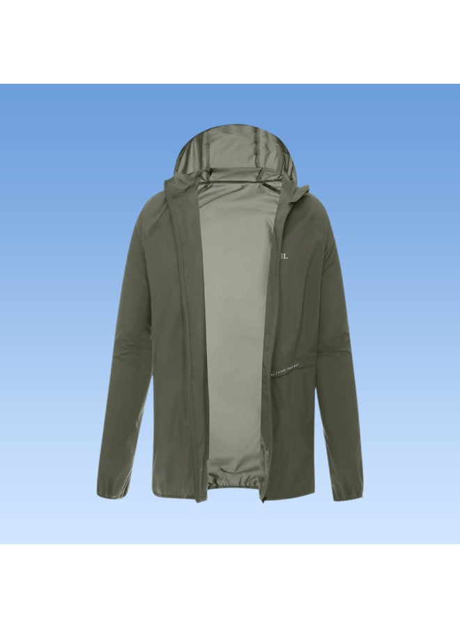 كاميل سترة واقية من الشمس باللون الأبيض البارد 25 واقي شمسي صيفي للملابس الرياضية الخفيفة ملابس خارجية قابلة للتنفس للنساء والرجال ملابس واقية من الشمس - Image 4