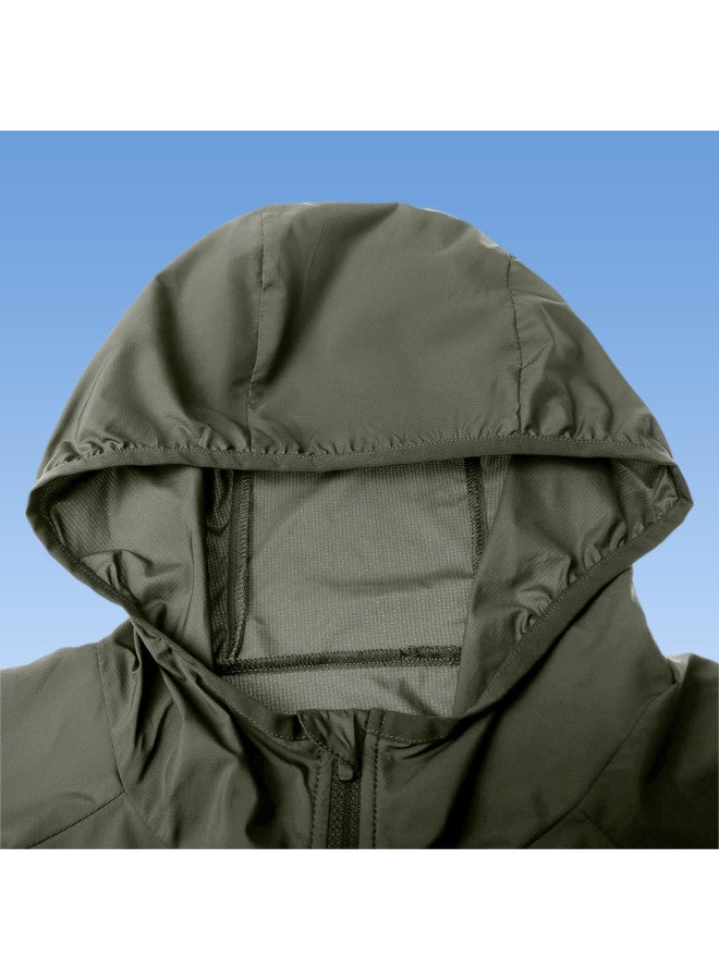 كاميل سترة واقية من الشمس باللون الأبيض البارد 25 واقي شمسي صيفي للملابس الرياضية الخفيفة ملابس خارجية قابلة للتنفس للنساء والرجال ملابس واقية من الشمس - Image 5