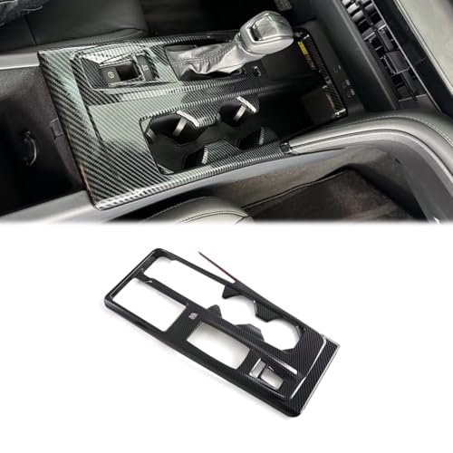 Hyorabyn Carbon Fiber Style Interior Gear Shift Panel Frame Cover Car Accessories for Toyota Camry 2025 2026 Central Consoles Shift Boots Knobs Cover （ Not for SE Model - Image 1