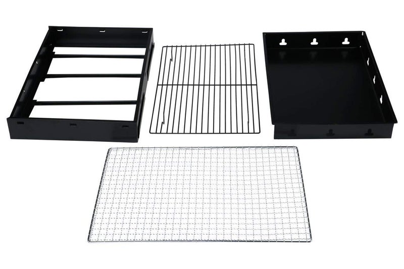 Whitecloud TRANSFORMING HOMES Whitecloud TRANSFORMING HOMES Lightweight Simple Charcoal Grill Barbecue with 6 Stick Black ITNTW8800 35x26x75 cm Steel - Image 3