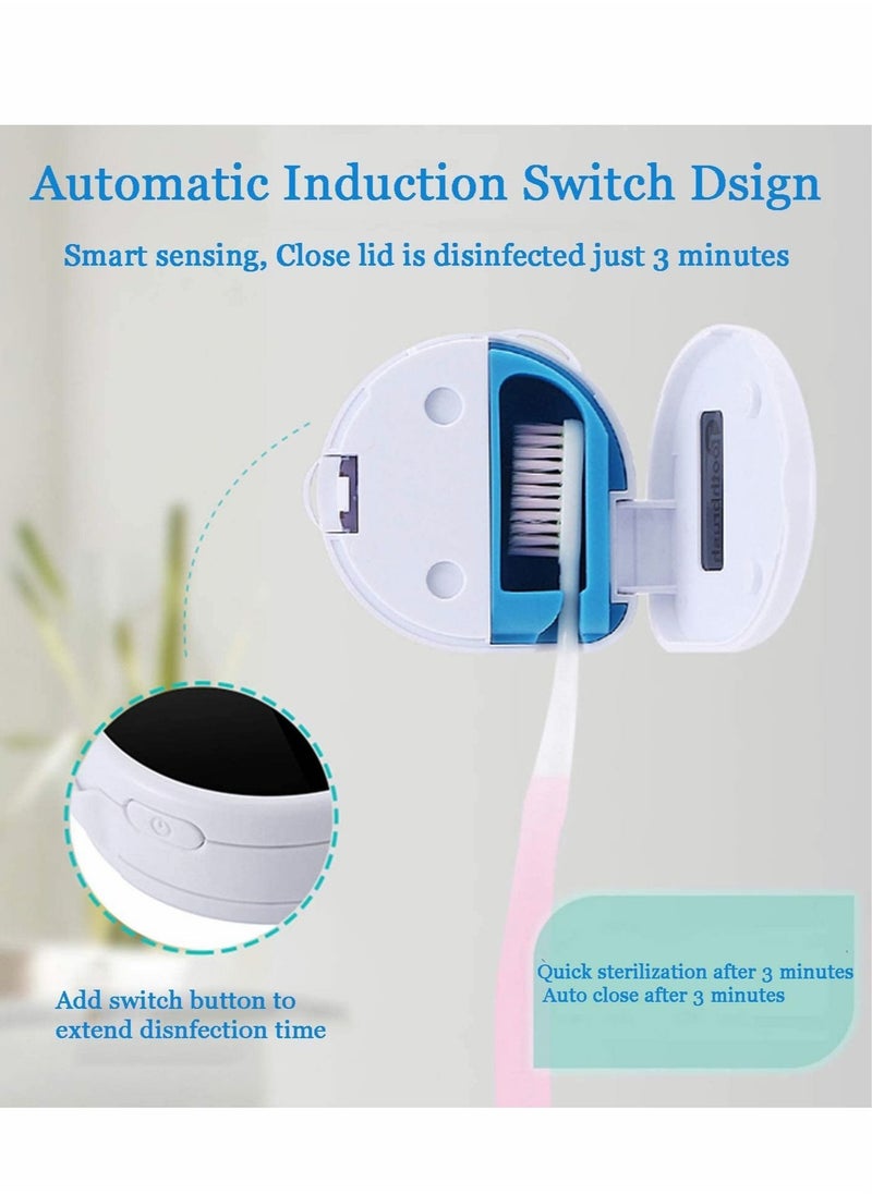 Excefore - UV Toothbrush sterilizer Case, Portable Tooth Brush Sterilizer with Cover - Image 1