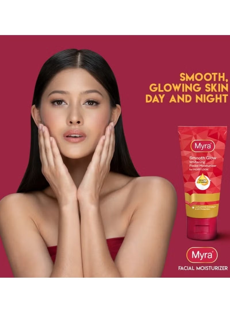 مايرا مرطب الوجه لتفتيح البشرة من مايرا سموث جلو، 40 مل - Image 2