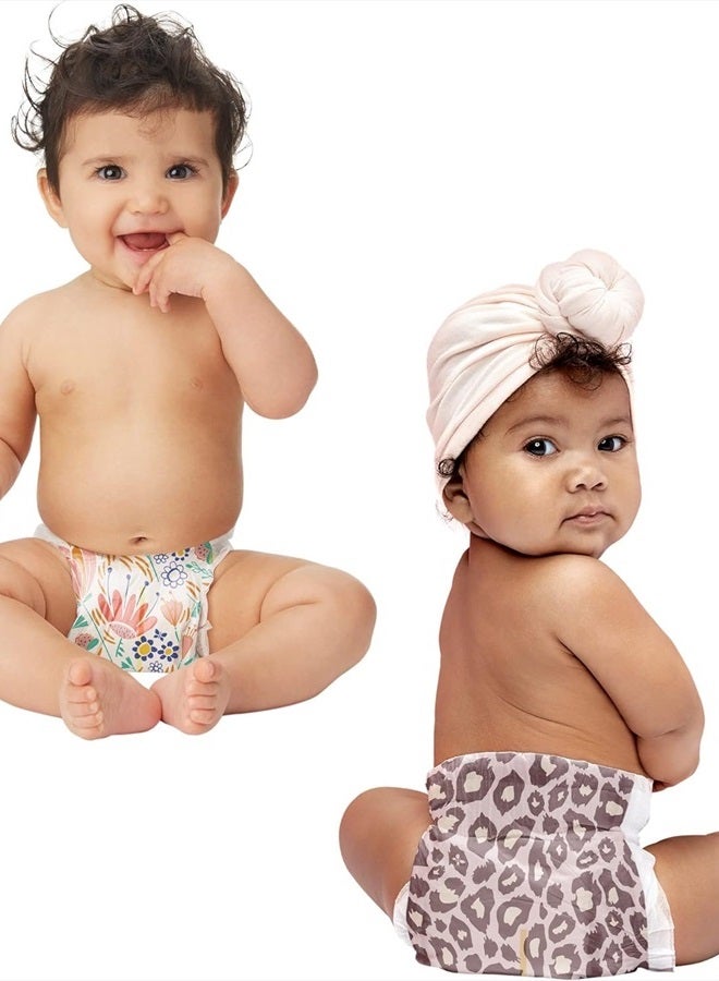 The Honest Company Clean Conscious Diapers | Plant-Based, Sustainable | Wild Thang + Flower Power | Super Club Box, Size 3 (16-28 lbs), 120 Count  - Image 3