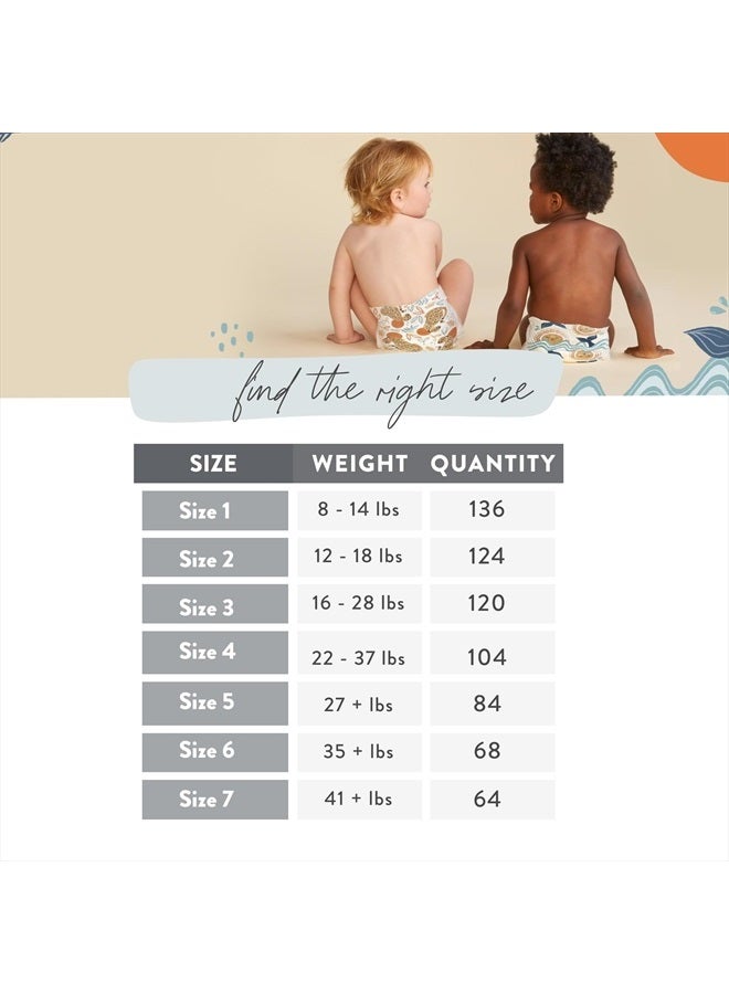 The Honest Company Clean Conscious Diapers | Plant-Based, Sustainable | Wild Thang + Flower Power | Super Club Box, Size 3 (16-28 lbs), 120 Count  - Image 5