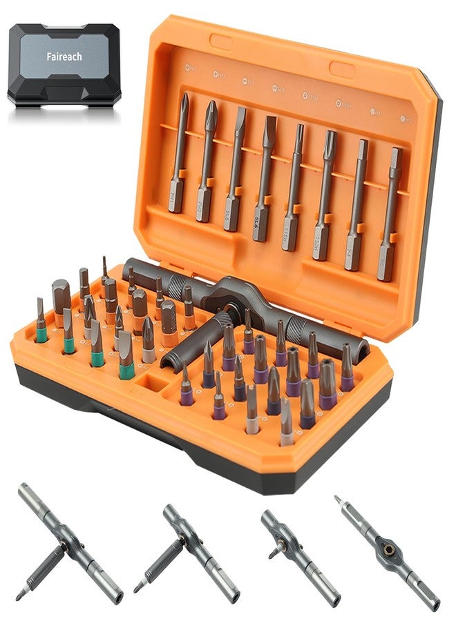 Faireach 42 Pieces Premium Screwdriver Set with Magnetic Tips and Rubber Handles - Image 1
