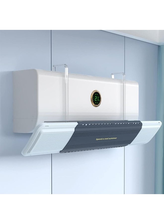 موجه هواء مكيف هواء قابل للسحب، موجه هواء مكيف هواء قابل للتعديل عالميًا، غطاء موجه هواء قابل للسحب، حواجز مضادة للرياح، واقي زجاجي ضد الهواء المباشر، دليل هواء - Image 3