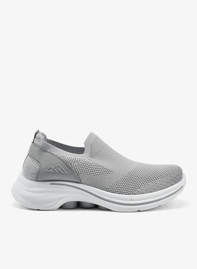 Oaklan by Shoexpress Textured Slip-On Sports Shoes With Pull Tab
