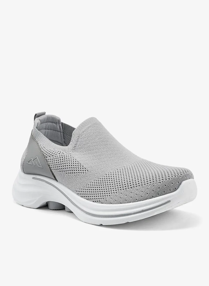 Oaklan by Shoexpress Textured Slip-On Sports Shoes With Pull Tab