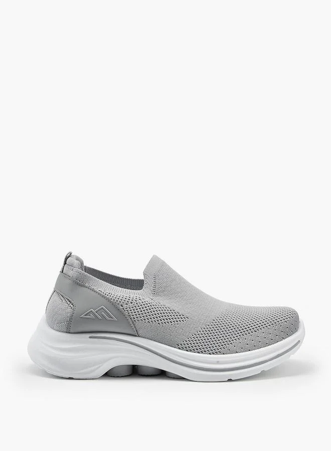 Oaklan by Shoexpress Textured Slip-On Sports Shoes With Pull Tab