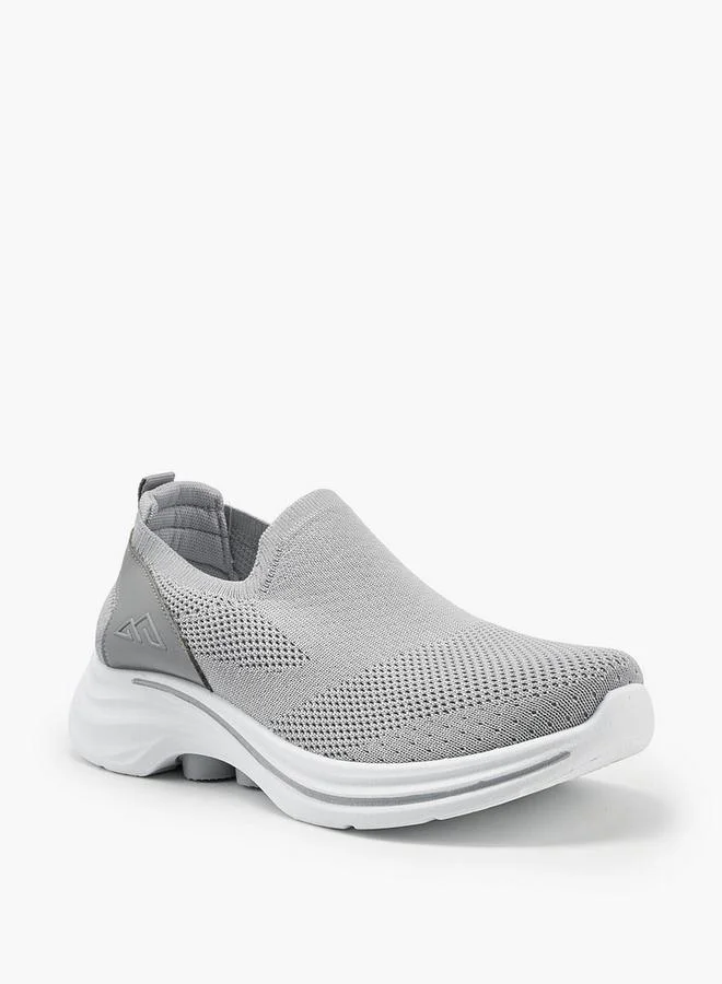 Oaklan by Shoexpress Textured Slip-On Sports Shoes With Pull Tab
