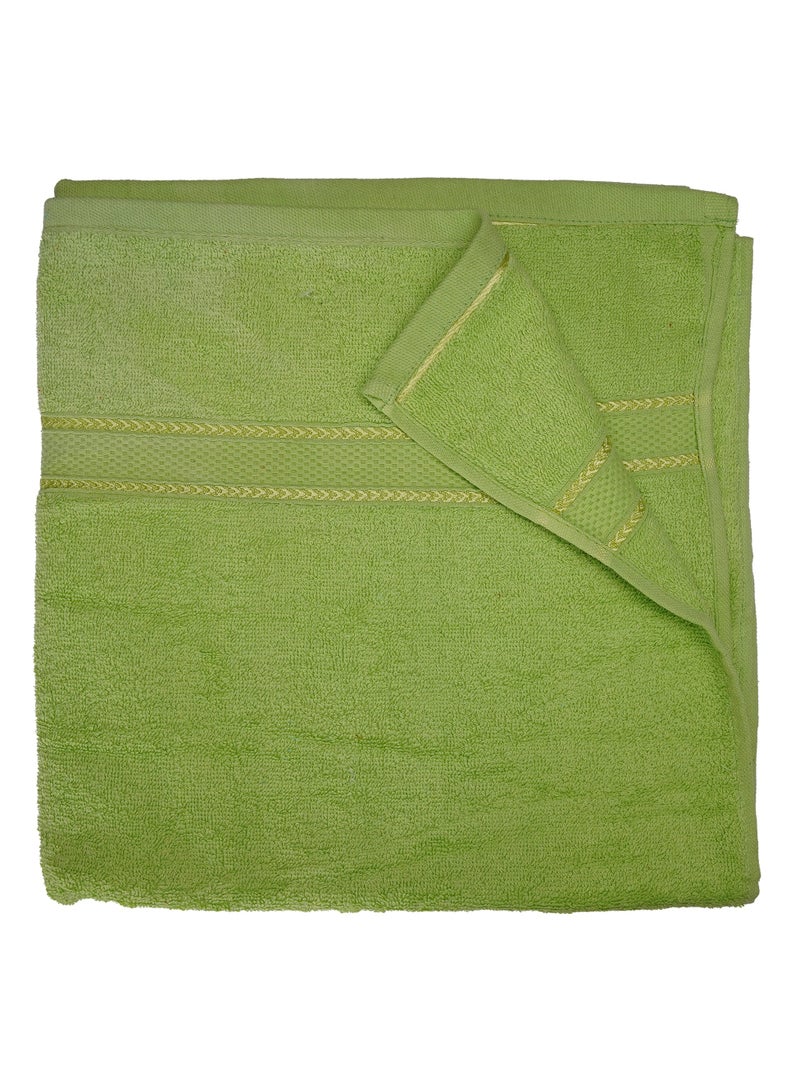 Home-Tex Design Hometex Design 4 Piece Set 100% Cotton 550 GSM Highly Absorbent Green Bath Towel Perfect for Home and SPA 70x140 cm - Image 2