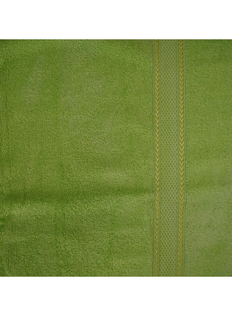 Home-Tex Design Hometex Design 4 Piece Set 100% Cotton 550 GSM Highly Absorbent Green Bath Towel Perfect for Home and SPA 70x140 cm - Image 3