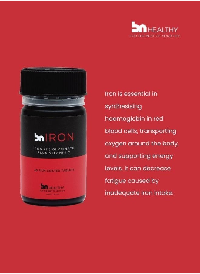 Iron Plus Vitamin C Unleash Your Energy Potential with BN Iron Bisglycinate The Ultimate Absorption Solution!