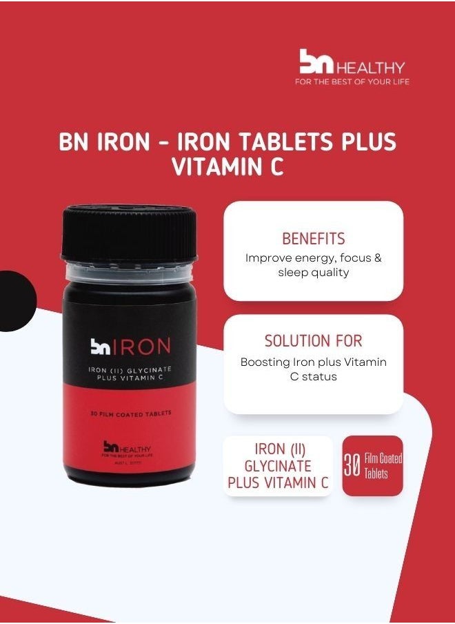 Iron Plus Vitamin C Unleash Your Energy Potential with BN Iron Bisglycinate The Ultimate Absorption Solution!