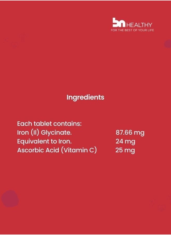 Iron Plus Vitamin C Unleash Your Energy Potential with BN Iron Bisglycinate The Ultimate Absorption Solution!