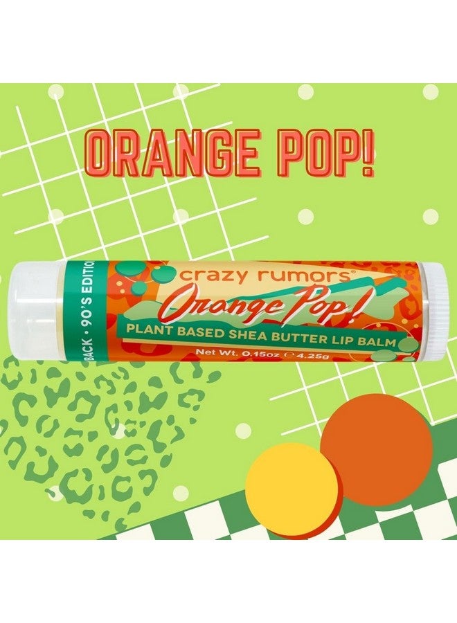 crazy rumors Throwback 90'S Mix Lip Balm 4Pack Mix (Cucumber Melon Blue Razzberry Kiwi Strawberry Orange Pop!) 100% Natural Vegan Plantbased Made In Usa - Image 4