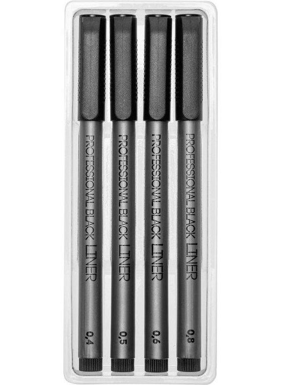 Bruno Visconti Sketch Art Professional 4-Piece Fineliners Black 36-0032  - Image 2