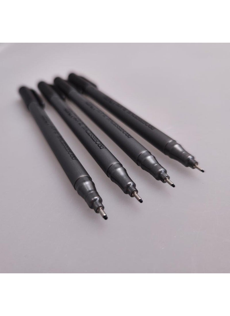 Bruno Visconti Sketch Art Professional 4-Piece Fineliners Black 36-0032  - Image 4