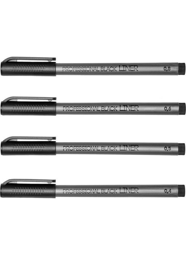 Bruno Visconti Sketch Art Professional 4-Piece Fineliners Black 36-0032  - Image 5