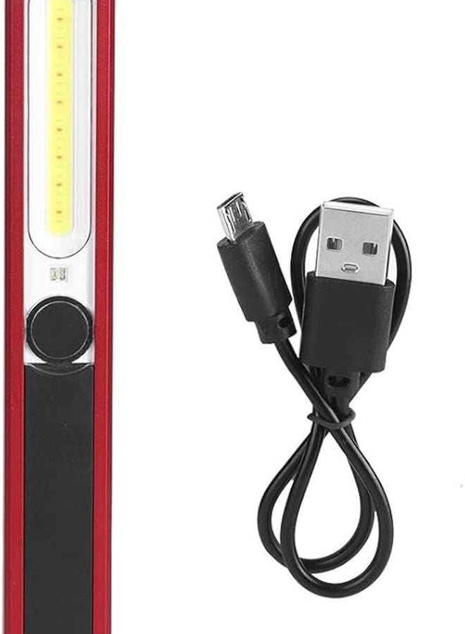 مصباح عمل LED بقابس USB قابل لإعادة الشحن مع مغناطيس وبطارية 500 مللي أمبير للتخييم والمشي لمسافات طويلة والصيانة - Image 2