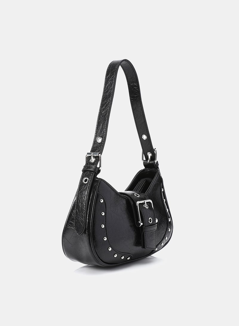 Dejavu Elegant Shoulder Bag-OYE-DJTX-004-Black - Image 2