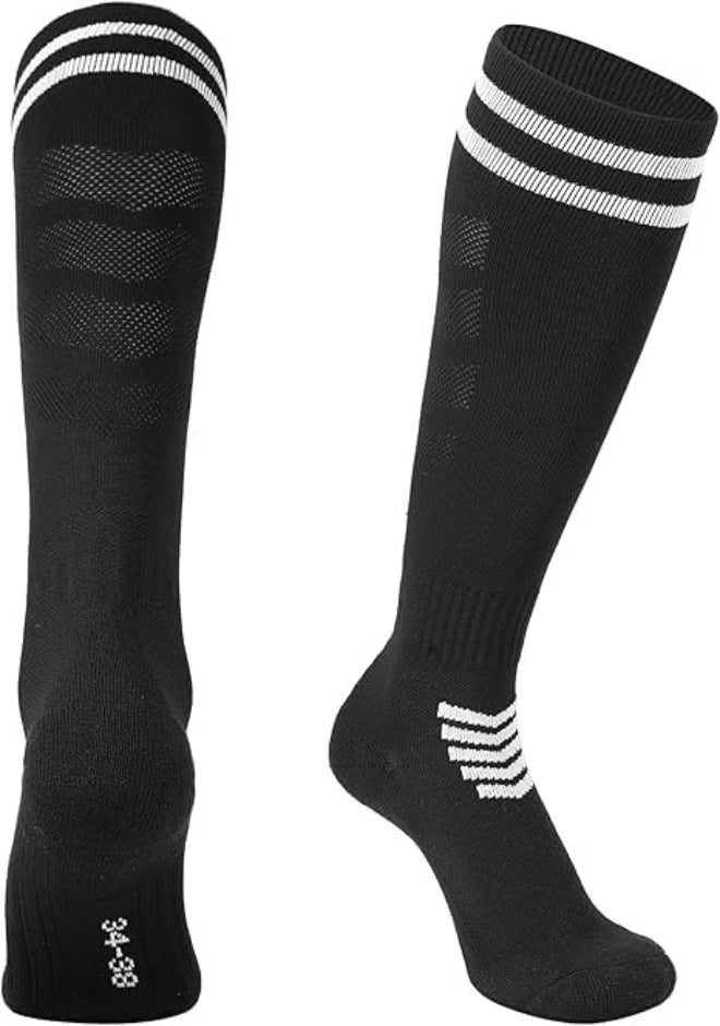 HZYH Kids Soccer Socks, Toddler Soccer Socks, Boys Girls Athletic Socks, Youth Knee High Socks, 4-12Years, 3 Paris - Image 3