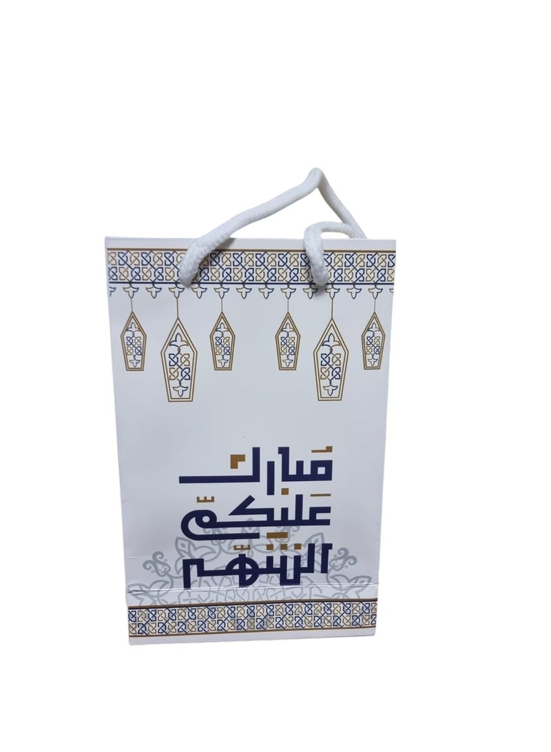 أكياس ورقية للهدايا لشهر رمضان والعيد 12 قطع متعددة الألوان - Image 2