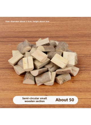 Branch Trunk Decoration Landscape Creative Diy Handmade Model Material Log Small Stick Round Wood Chip Solid Wood Photo Frame-Color:The Height Of The Small Semicircle Wood Section Is About 3cm - pzsku/Z73D48F9812B09CC8C8CEZ/45/1745820220/d69763a8-ac4a-4071-b010-7c10765884e7