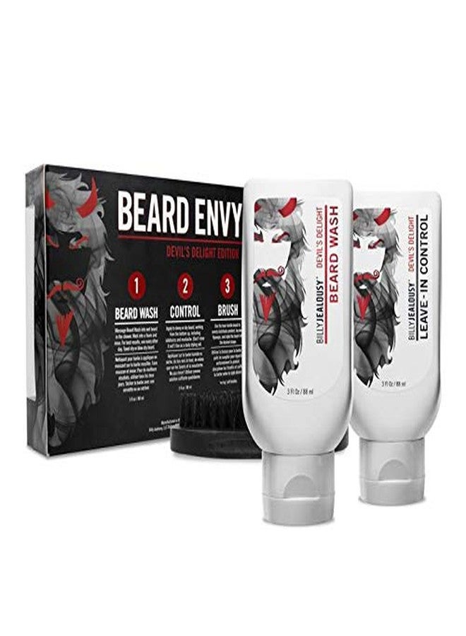 Billy Jealousy Devil's Delight Beard Envy Facial Hair Refining Kit with Beard Wash Facial Hair Control and Boar Bristle Brush for Clean, Hydrated, Soft, Tamed Unruly Mane - Image 4